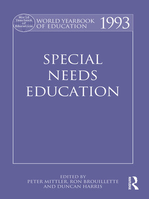 cover image of World Yearbook of Education 1993